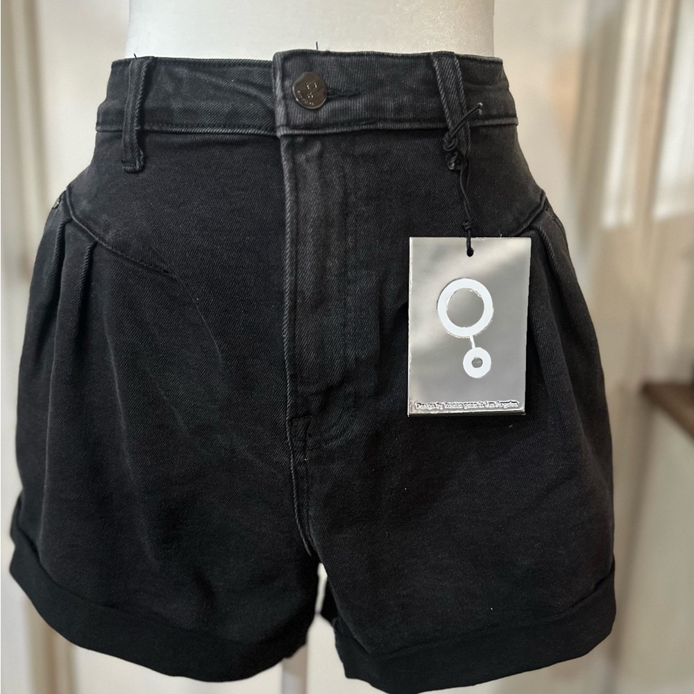 High Waist Black Women's Shorts